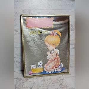 Vintage Style Prayer Wall Art Mirror